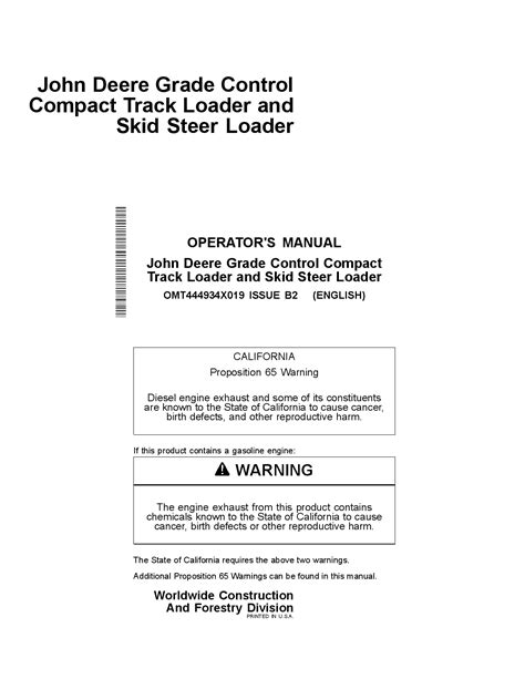 john deere owners manual for skid steer|john deere 333g service manual.